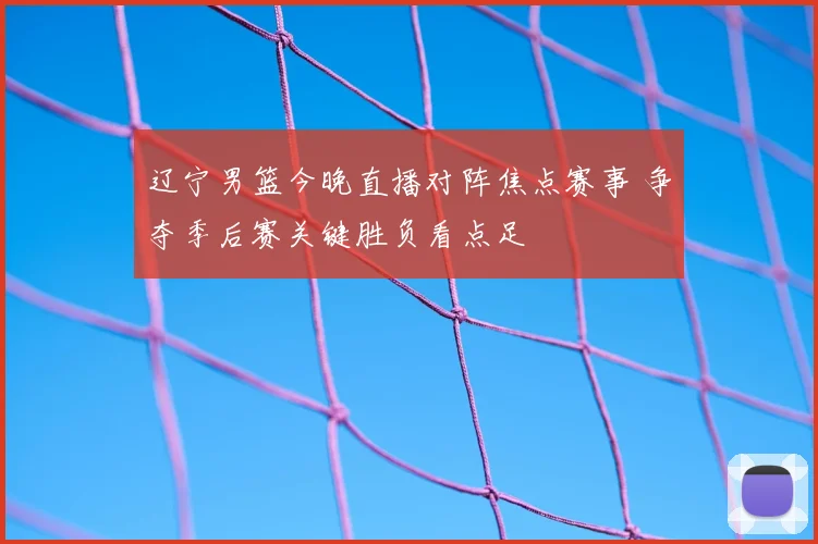 辽宁男篮今晚直播对阵焦点赛事 争夺季后赛关键胜负看点足